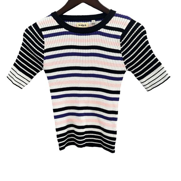 Girls Size Medium Kidpik Striped Knit Top Multi-Color - Picture 1 of 7
